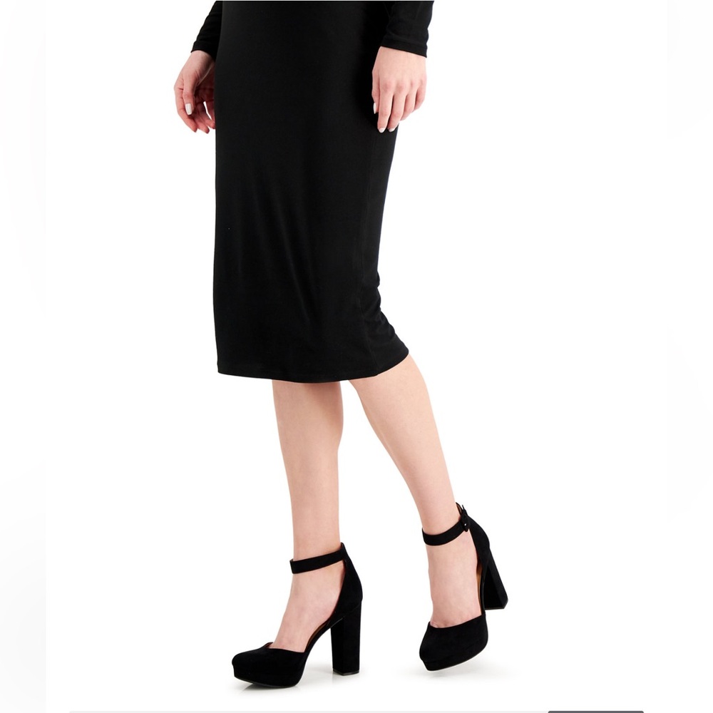 Sun + Stone Black Platform Heels - Picture 6 of 8
